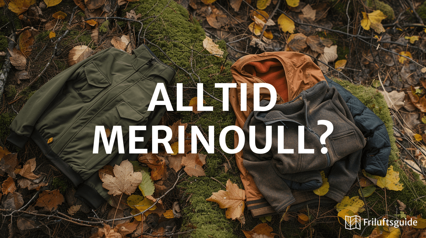 Bild på person med merinoull